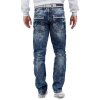 Cipo & Baxx regular fit Jeans Herren Stonewashed CD104 Blue W44/L36
