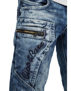 Cipo & Baxx regular fit Jeans Herren Stonewashed C1178 Blue W31/L34
