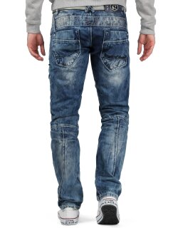 Cipo & Baxx regular fit Jeans Herren Stonewashed C1178 Blue W34/L34