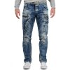 Cipo & Baxx regular fit Jeans Herren Stonewashed C1178 Blue W34/L34