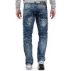 Cipo & Baxx regular fit Jeans Herren Stonewashed C1178 Blue W34/L34