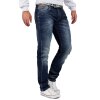 Cipo & Baxx Regular Fit Jeans Herren Stonewashed CD186A Blue W40/L34