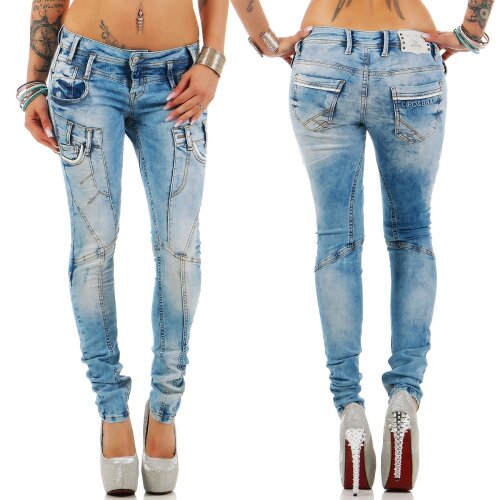 Cipo & Baxx Damen Jeans WD216 W28/L32