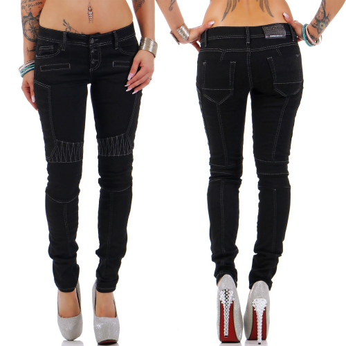 Cipo & Baxx Damen Jeans WD255A W27/L32