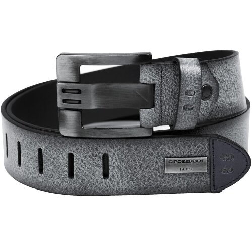 Cipo & Baxx Herren Gürtel CG106 Black 105cm x 4,7cm