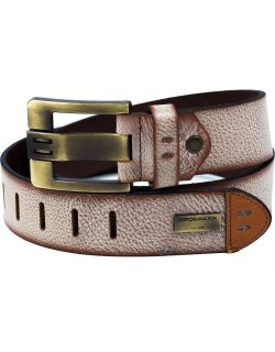 Cipo & Baxx Herren Gürtel CG106 Brown 85cm x 4,7cm