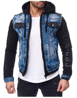 Cipo & Baxx Herren Jeans Jacke CJ154 Blau M