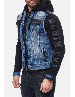 Cipo & Baxx Herren Jeans Jacke CJ154 Blau M