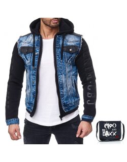Cipo & Baxx Herren Jeans Jacke CJ154 Blau M