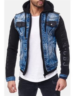 Cipo & Baxx Herren Jeans Jacke CJ154 Blau M