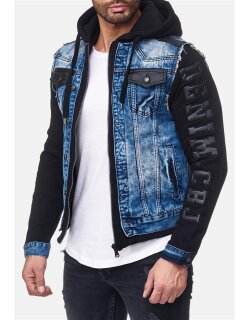 Cipo & Baxx Herren Jeans Jacke CJ154 Blau M