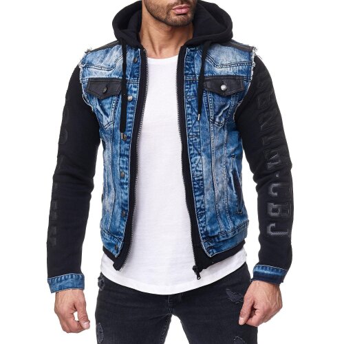 Cipo & Baxx regular fit Jacke Herren Denim CJ154 Blue L