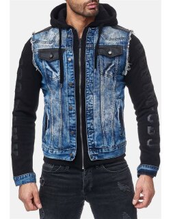 Cipo & Baxx Herren Jeans Jacke CJ154 Blau XL