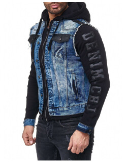 Cipo & Baxx Herren Jeans Jacke CJ154 Blau XL