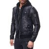 Cipo & Baxx Regular Fit Jacke Herren Stonewashed C1290 Black XXL