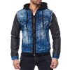 Cipo & Baxx Regular Fit Jacke Herren Stonewashed C1290 Blue M
