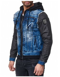 Cipo & Baxx Herren Jeans Jacke C-1290 Blau L