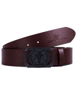 Cipo & Baxx Gürtel Herren CG145 Brown 100cm x 3,8cm