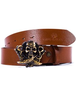 Cipo & Baxx Gürtel Herren CG146 Taba 100cm x 3,8cm