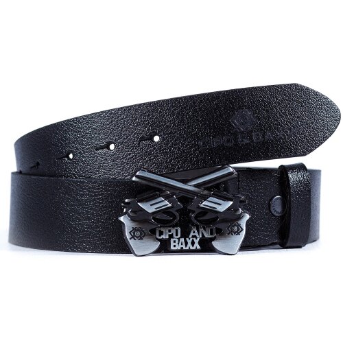 Cipo & Baxx Gürtel Herren CG148 Black 100cm x 3,8cm