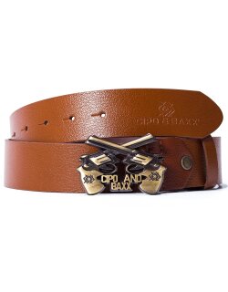 Cipo & Baxx Gürtel Herren CG148 Taba 100cm x 3,8cm