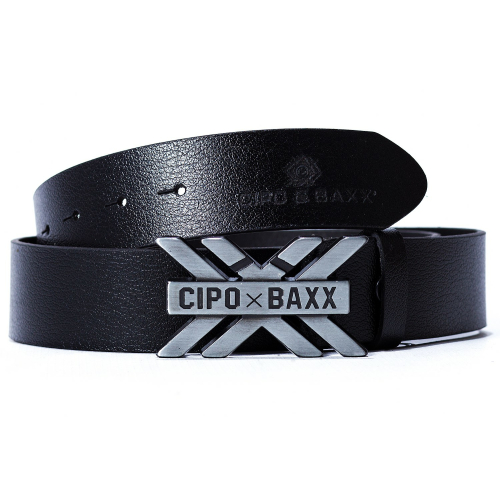Cipo & Baxx Herren Gürtel CG147 Schwarz 100cm x 3,8cm