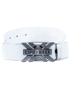 Cipo & Baxx Herren Gürtel BA-CG147 Weiß...