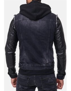 Cipo & Baxx Herren Jeans Jacke C-1290 Schwarz1 L
