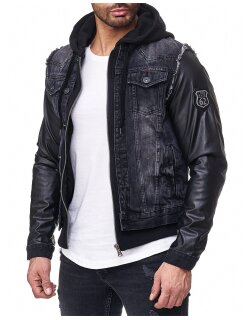 Cipo & Baxx regular fit Jacke Herren Denim  Black L