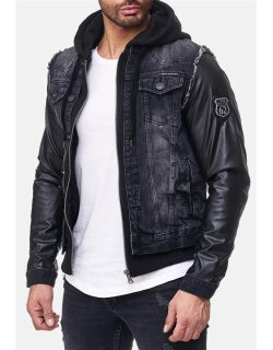 Cipo & Baxx Herren Jeans Jacke C-1290 Schwarz1 XXL