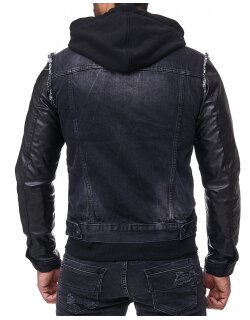 Cipo & Baxx Herren Jeans Jacke C-1290 Schwarz1 XXL