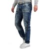 Cipo & Baxx Regular Fit Jeans Herren Stonewashed CD391 Blue W30/L34