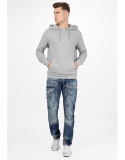 Cipo & Baxx Regular Fit Jeans Herren Stonewashed CD391 Blue W38/L34