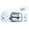Cipo & Baxx Herren Gürtel CG143 weiß 110cm x 4,3cm