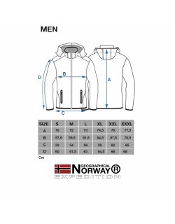 Geographical Norway Herren Jacke Royaute Men black XL