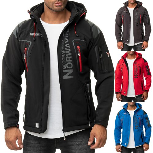 Geographical Norway Regular Fit Softshelljacke Ohne Waschung  Techno Men
