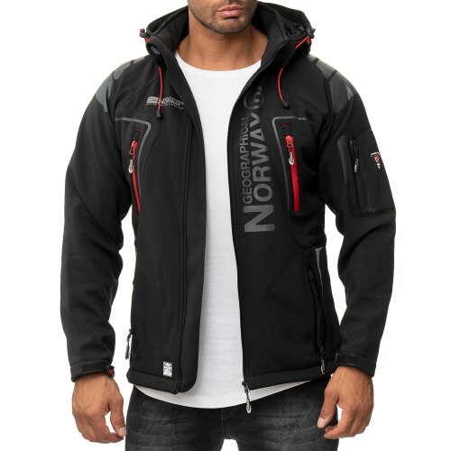 Geographical Norway Regular Fit Softshelljacke Ohne Waschung  Techno Men Black S