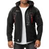 Geographical Norway Regular Fit Softshelljacke Ohne Waschung  Techno Men Black S