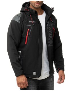 Geographical Norway Regular Fit Softshelljacke Ohne Waschung  Techno Men Black M