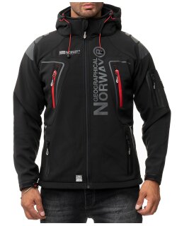 Geographical Norway Regular Fit Softshelljacke Ohne Waschung  Techno Men Black M