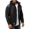 Geographical Norway Regular Fit Softshelljacke Ohne Waschung  Techno Men Black M