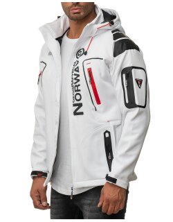 Geographical Norway Regular Fit Softshelljacke Ohne Waschung  Techno Men White M