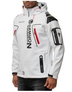 Geographical Norway Regular Fit Softshelljacke Ohne Waschung  Techno Men White M