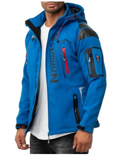 Geographical Norway Regular Fit Softshelljacke Ohne Waschung  Techno Men Royal Blue L
