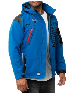 Geographical Norway Regular Fit Softshelljacke Ohne Waschung  Techno Men Royal Blue L