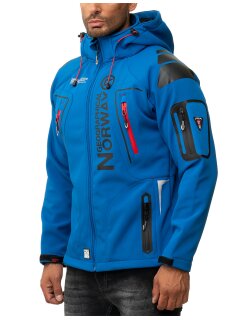 Geographical Norway Regular Fit Softshelljacke Ohne Waschung  Techno Men Royal Blue L