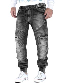Cipo & Baxx Herren Jeans CD446 Schwarz W33/L34