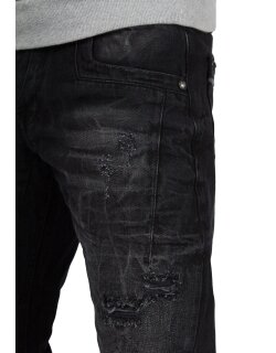 Cipo & Baxx regular fit Jeans Herren Stonewashed CD104 Black W30/L32
