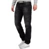 Cipo & Baxx regular fit Jeans Herren Stonewashed CD104 Black W32/L32