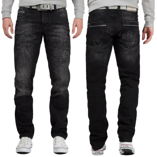 Cipo & Baxx Herren Jeans CD104 Black W36/L34